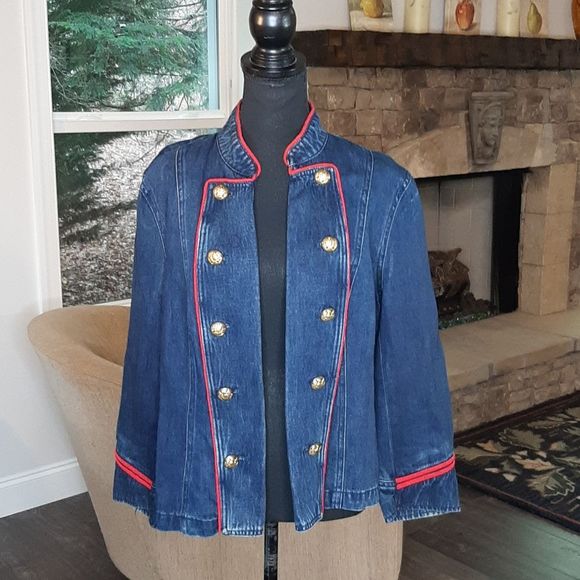 Ralph Lauren Jean Jacket with Gold Buttons